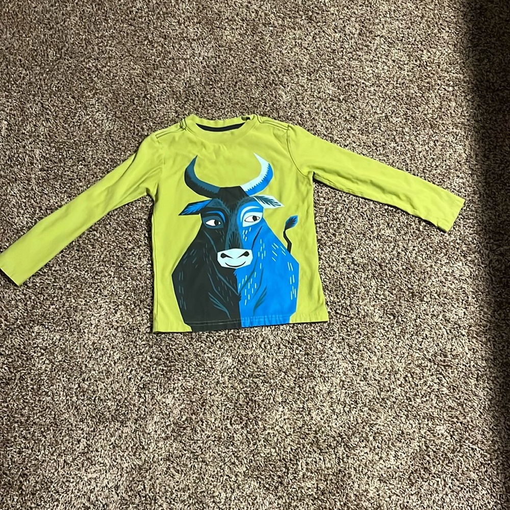 TEA = "Bull" long sleeve shirt.  Size 8